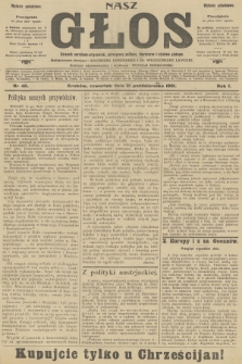 Nasz Głos : dziennik narodowo-antysemicki, poświęcony polityce, literaturze i sztukom pięknym. R.1, 1901, nr 40 - wydanie popołudniowe