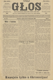 Nasz Głos : dziennik narodowo-antysemicki, poświęcony polityce, literaturze i sztukom pięknym. R.1, 1901, nr 52 - wydanie popołudniowe