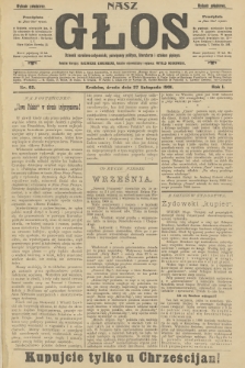 Nasz Głos : dziennik narodowo-antysemicki, poświęcony polityce, literaturze i sztukom pięknym. R.1, 1901, nr 62 - wydanie popołudniowe