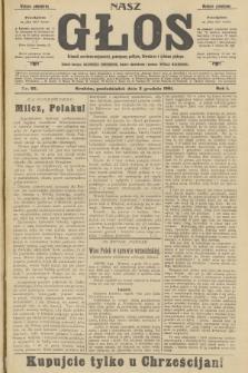 Nasz Głos : dziennik narodowo-antysemicki, poświęcony polityce, literaturze i sztukom pięknym. R.1, 1901, nr 66 - wydanie popołudniowe