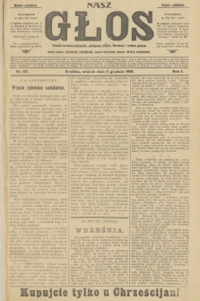 Nasz Głos : dziennik narodowo-antysemicki, poświęcony polityce, literaturze i sztukom pięknym. R.1, 1901, nr 67 - wydanie popołudniowe