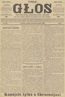 Nasz Głos : dziennik narodowo-antysemicki, poświęcony polityce, literaturze i sztukom pięknym. R.1, 1901, nr 82 - wydanie popołudniowe