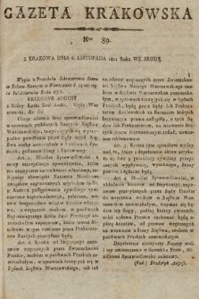 Gazeta Krakowska. 1811, nr 89