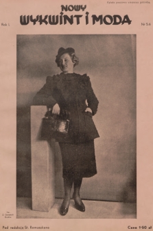 Nowy Wykwint i Moda : miesięcznik poświęcony sztuce nowoczesnego kroju, wytwórczości krajowego przemysłu włókienniczego i zagadnieniom mody. R.1, 1937, nr 5-6