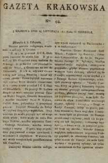 Gazeta Krakowska. 1811, nr 94