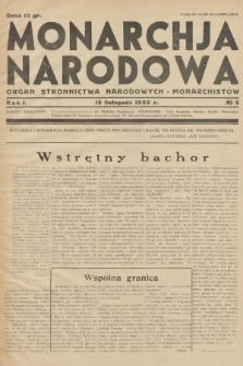 Monarchja Narodowa : organ Stronnictwa Narodowych-Monarchistów. R.1, 1938, № 5