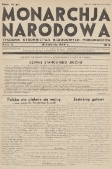 Monarchja Narodowa : tygodnik Stronnictwa Narodowych-Monarchistów. R.2, 1939, № 6