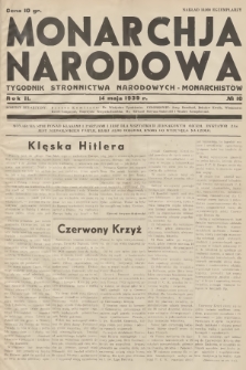 Monarchja Narodowa : tygodnik Stronnictwa Narodowych-Monarchistów. R.2, 1939, № 10