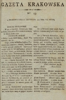 Gazeta Krakowska. 1811, nr 95