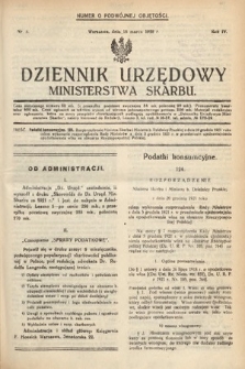 Dziennik Urzędowy Ministerstwa Skarbu. 1922, nr 8