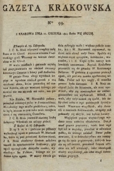 Gazeta Krakowska. 1811, nr 99