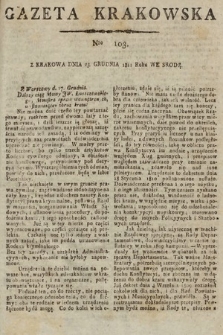 Gazeta Krakowska. 1811, nr 103