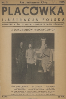 Placówka : ilustracja polska : miesięcznik myśli i czynowi Dowborczyków poświęcony. R. 3, 1935, nr 5