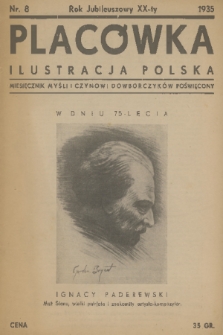 Placówka : ilustracja polska : miesięcznik myśli i czynowi Dowborczyków poświęcony. R. 3, 1935, nr 8