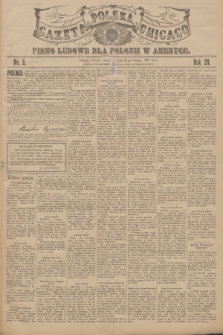 Gazeta Polska Chicago : pismo ludowe dla Polonii w Ameryce. R.28, 1900, No. 8