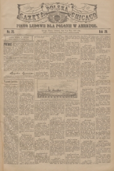 Gazeta Polska Chicago : pismo ludowe dla Polonii w Ameryce. R.28, 1900, No. 20