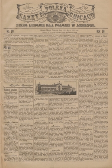Gazeta Polska Chicago : pismo ludowe dla Polonii w Ameryce. R.28, 1900, No. 28