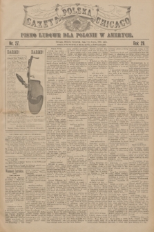 Gazeta Polska Chicago : pismo ludowe dla Polonii w Ameryce. R.29, 1901, No. 27