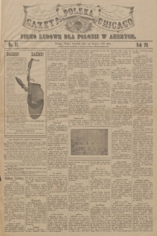 Gazeta Polska Chicago : pismo ludowe dla Polonii w Ameryce. R.29, 1901, No. 31