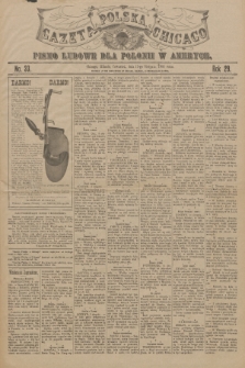 Gazeta Polska Chicago : pismo ludowe dla Polonii w Ameryce. R.29, 1901, No. 33