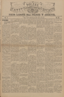 Gazeta Polska Chicago : pismo ludowe dla Polonii w Ameryce. R.30, 1902, No. 11