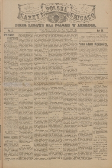 Gazeta Polska Chicago : pismo ludowe dla Polonii w Ameryce. R.30, 1902, No. 22