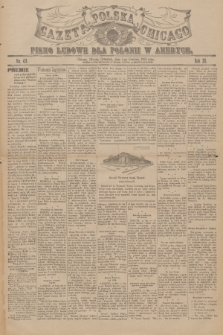 Gazeta Polska Chicago : pismo ludowe dla Polonii w Ameryce. R.30, 1902, No. 49