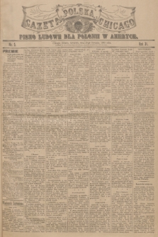 Gazeta Polska Chicago : pismo ludowe dla Polonii w Ameryce. R.31, 1903, No. 5