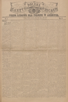 Gazeta Polska Chicago : pismo ludowe dla Polonii w Ameryce. R.31, 1903, No. 11