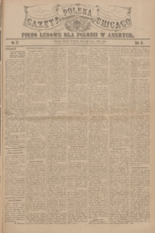 Gazeta Polska Chicago : pismo ludowe dla Polonii w Ameryce. R.31, 1903, No. 27