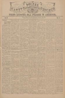 Gazeta Polska Chicago : pismo ludowe dla Polonii w Ameryce. R.31, 1903, No. 39