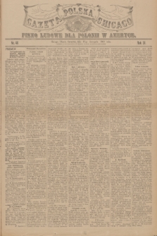 Gazeta Polska Chicago : pismo ludowe dla Polonii w Ameryce. R.31, 1903, No. 46