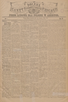 Gazeta Polska Chicago : pismo ludowe dla Polonii w Ameryce. R.32, 1904, No. 1