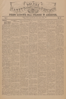 Gazeta Polska Chicago : pismo ludowe dla Polonii w Ameryce. R.32, 1904, No. 2