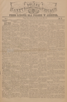 Gazeta Polska Chicago : pismo ludowe dla Polonii w Ameryce. R.32, 1904, No. 4