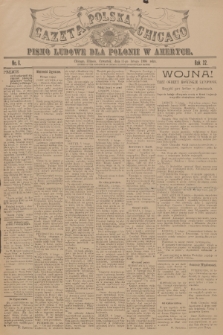 Gazeta Polska Chicago : pismo ludowe dla Polonii w Ameryce. R.32, 1904, No. 6
