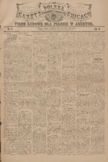 Gazeta Polska Chicago : pismo ludowe dla Polonii w Ameryce. R.32, 1904, No. 28