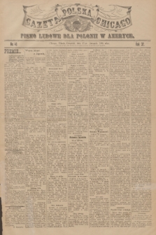 Gazeta Polska Chicago : pismo ludowe dla Polonii w Ameryce. R.32, 1904, No. 46