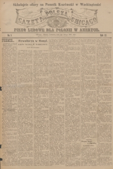 Gazeta Polska Chicago : pismo ludowe dla Polonii w Ameryce. R.33, 1905, No. 5