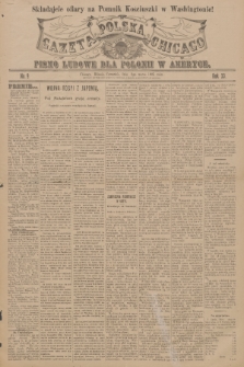 Gazeta Polska Chicago : pismo ludowe dla Polonii w Ameryce. R.33, 1905, No. 9