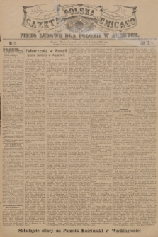 Gazeta Polska Chicago : pismo ludowe dla Polonii w Ameryce. R.33, 1905, No. 15