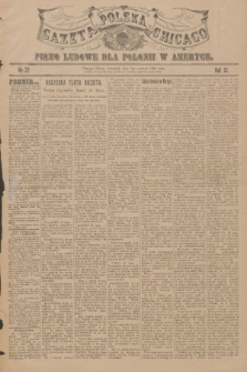 Gazeta Polska Chicago : pismo ludowe dla Polonii w Ameryce. R.33, 1905, No. 22