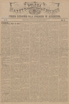 Gazeta Polska Chicago : pismo ludowe dla Polonii w Ameryce. R.33, 1905, No. 25
