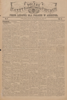 Gazeta Polska Chicago : pismo ludowe dla Polonii w Ameryce. R.33, 1905, No. 41
