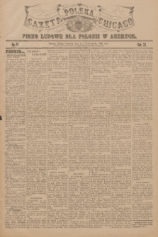 Gazeta Polska Chicago : pismo ludowe dla Polonii w Ameryce. R.33, 1905, No. 42