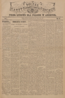 Gazeta Polska Chicago : pismo ludowe dla Polonii w Ameryce. R.34, 1906, No. 6