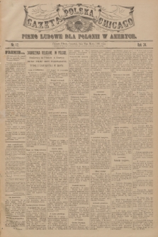 Gazeta Polska Chicago : pismo ludowe dla Polonii w Ameryce. R.34, 1906, No. 12