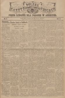 Gazeta Polska Chicago : pismo ludowe dla Polonii w Ameryce. R.34, 1906, No. 37