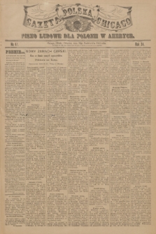 Gazeta Polska Chicago : pismo ludowe dla Polonii w Ameryce. R.34, 1906, No. 41