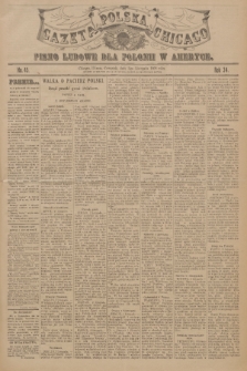 Gazeta Polska Chicago : pismo ludowe dla Polonii w Ameryce. R.34, 1906, No. 45